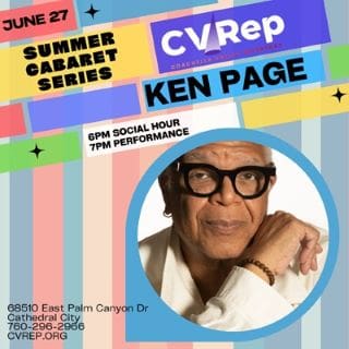 Promotional poster for Ken Page's Summer Concert Series on June 27.