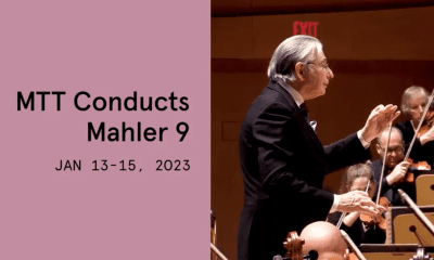 Conductor leading Mahler's Symphony No. 9 performance in 2023.