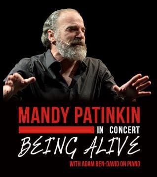 Mandy Patinkin performing live in concert, titled Being Alive.