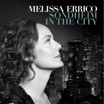 Melissa Errico's album cover with city skyline and profile portrait.