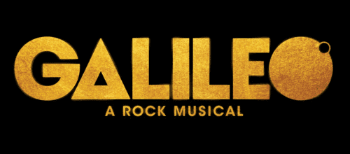 Logo of 'Alibi: A Rock Musical' in bold gold letters on black.