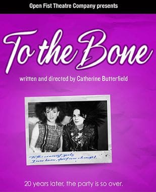 Poster for the film 'To the Bone' with two young women in a photo.