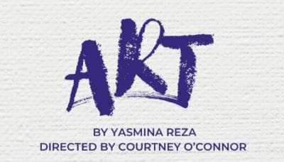 Logo for the play 'Art' by Yasmina Reza.