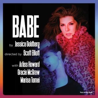 Poster for the movie 'Babe' featuring a woman and bold text.