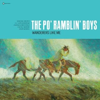 Album cover of The Po' Ramblin' Boys with two riders on horseback in a misty landscape.