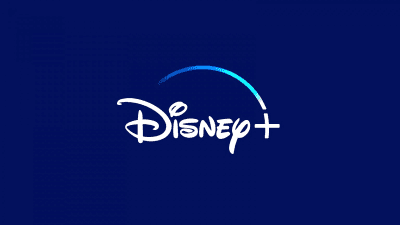 The Disney+ streaming service logo against a dark blue background.