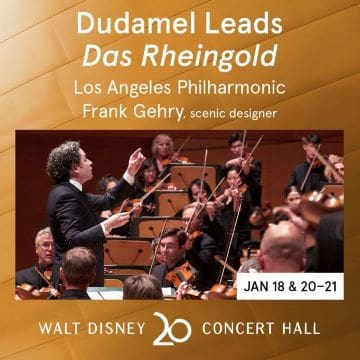 Los Angeles Philharmonic performs Dudamel's Das Rheingold at Walt Disney Concert Hall.