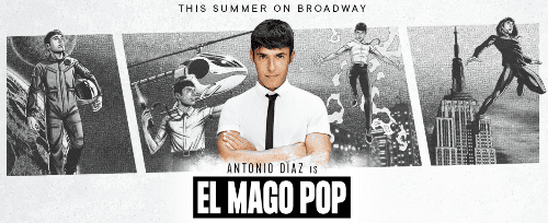 Promotional poster of Antonio Díaz as El Mago Pop.
