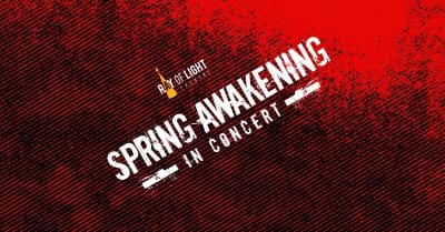 Promotional poster for a Spring Awakening concert event.