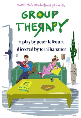 Poster for the play "Therapy" by Peter Lefcourt.