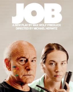 Promotional poster for the film 'Job' featuring two main characters.