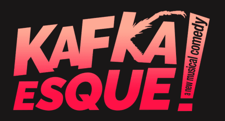Bold pink text spelling 'KAFKA SQUE' on a black background.