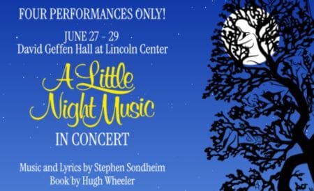 Poster for the musical "A Little Night Music" by Stephen Sondheim.