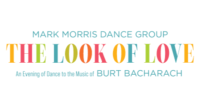 Colorful text logo for "The Look of Love" dance group honoring Burt Bacharach.