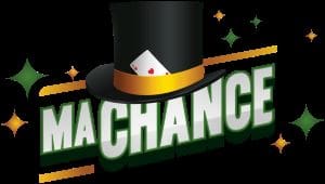 A magician's hat with a playing card and the word 'CHANCE'.