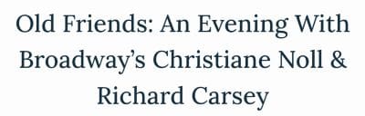 A close-up of text mentioning a Christian event by Richard Carsen.