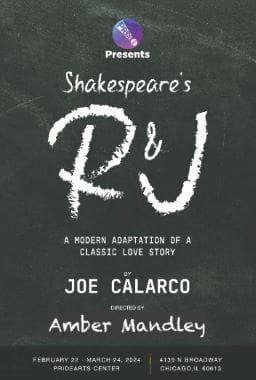 Book cover for a modern adaptation of Shakespeare's Romeo & Juliet by Joe Calarco.
