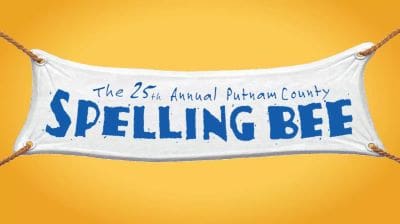 Banner reading 'The 25th Annual Putnam County Spelling Bee'.