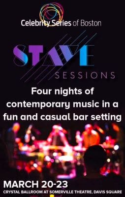 Live contemporary music at a casual bar event called STAVE Sessions.