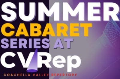 A promotional banner for Summer Cabaret Series at LV Rep.