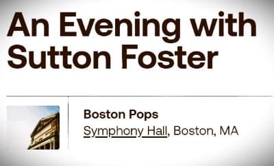 Concert announcement for an evening with Milt Jackson and Cotton Foster at Boston Symphony Hall.