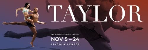 Concert poster for Taylor Swift's Nov 5-24 Lincoln Center shows.