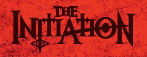 Dark red background with stylized black gothic text.