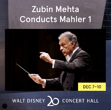 Zubin Mehta conducting Mahler's Symphony No. 1 at Walt Disney Concert Hall.