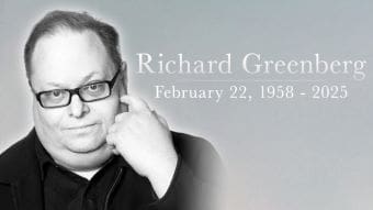 Portrait of Richard Green with birthdate text.