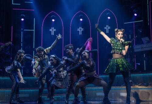 Nella Cole as Anne Boleyn in The North American Tour of SIX (Boleyn Company)