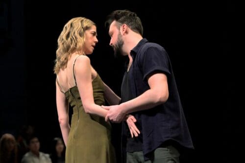 Lucy Owen and Brad Koed in The Streetcar Project’s production of A Streetcar Named Desire, performing at A.C.T.’s Toni Rembe Theater