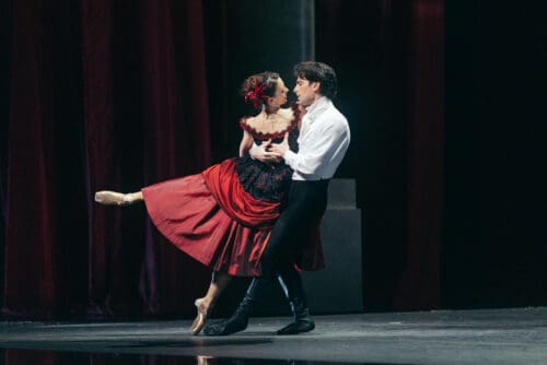 Katherine Barkman and Joseph Walsh in Possokhov's Eugene Onegin // © San Francisco Ballet, photo by Lindsey Rallo