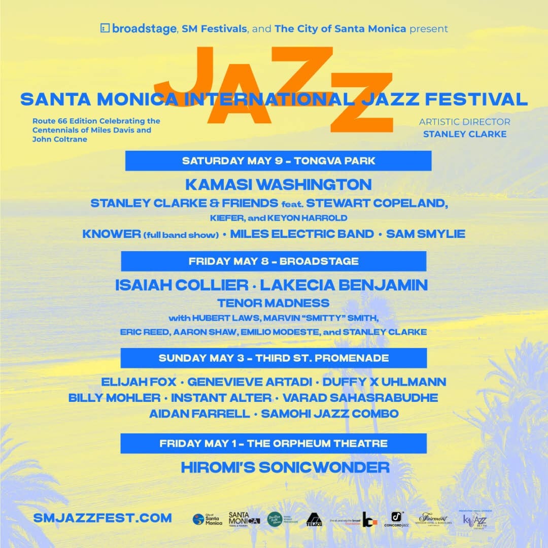 Santa Monica Jazz Festival Preview Kamasi Washington SMIJF Festival Lineup Dates 1200x1200 