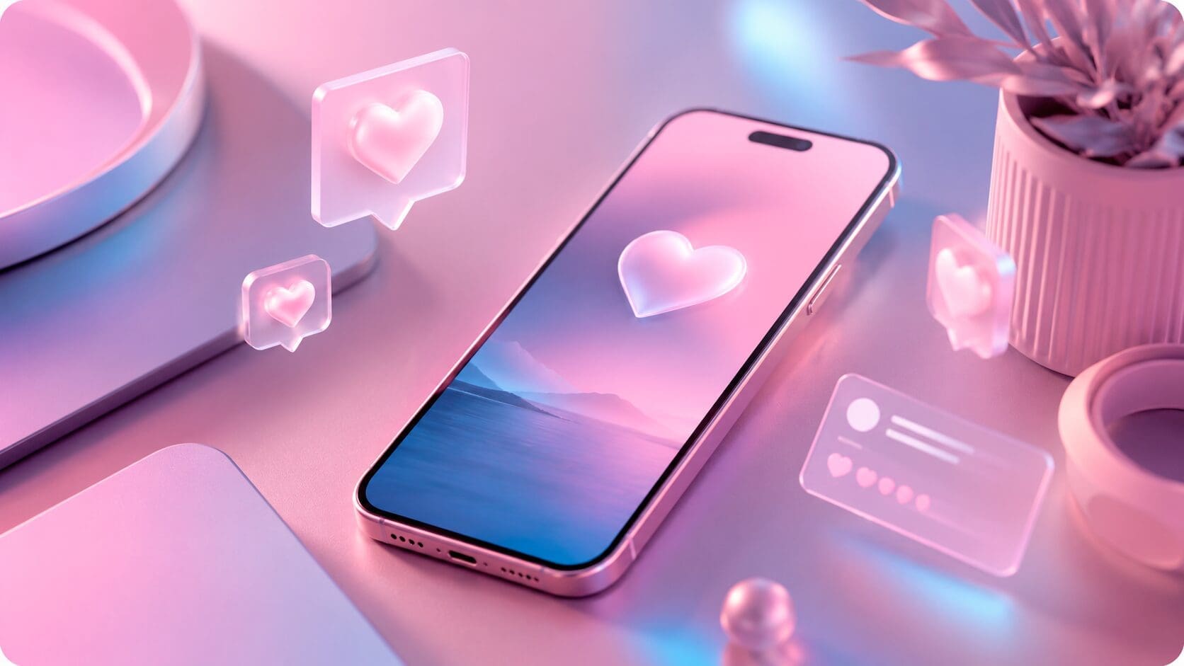 pink phone instagram