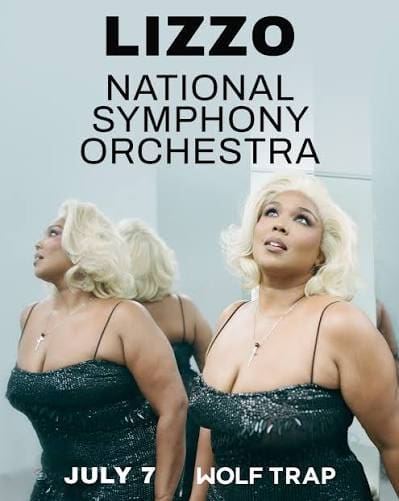 lizzo wolf trap nso poster